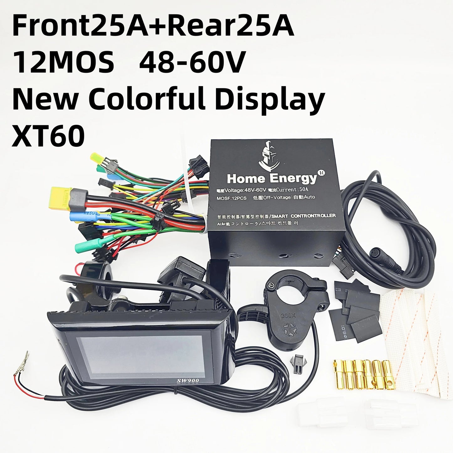 Home Energy SMART CONTROLLER for electric scooter Driver display Throttle LCD 48V 60V 72V 50A 90A 120A 160A