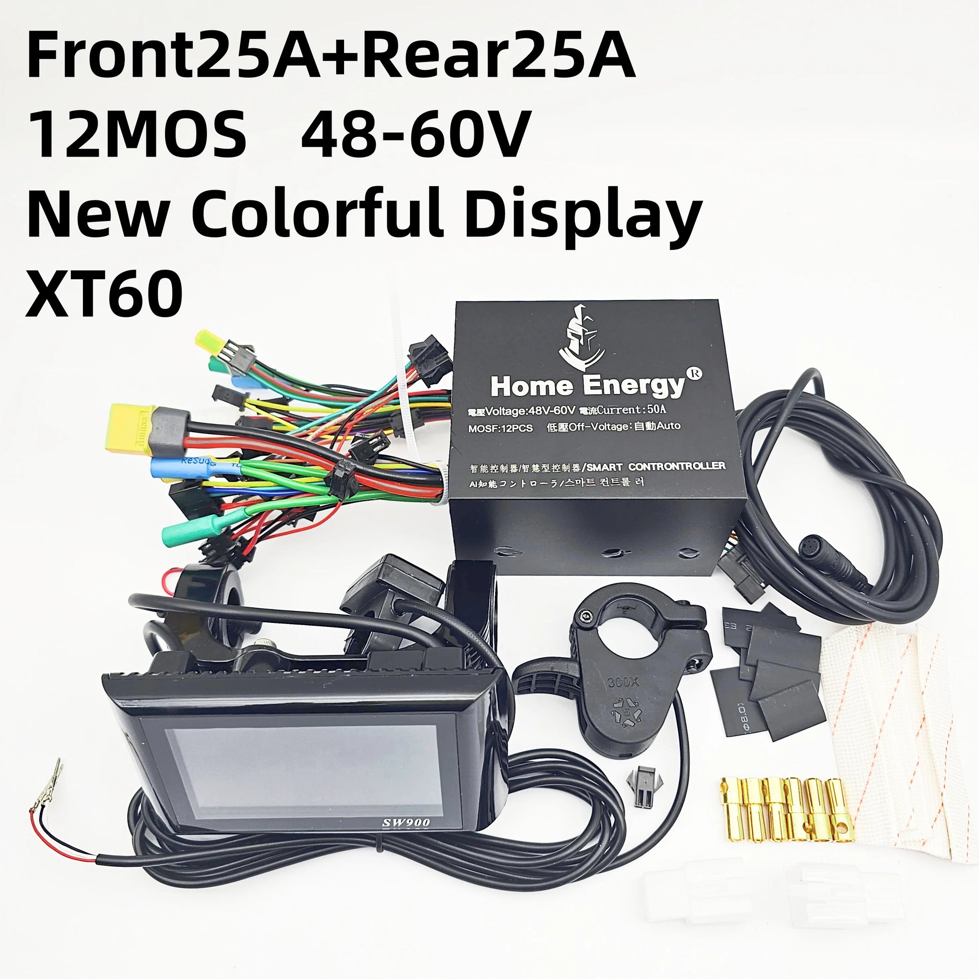 Home Energy SMART CONTROLLER for electric scooter Driver display Throttle LCD 48V 60V 72V 50A 90A 120A 160A