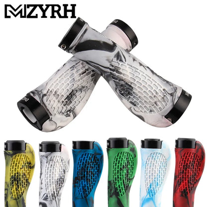 Bicycle Grips Lock on Rubber Bicycle Handlebar Grip Durable Ergonomics Mountain Bike Handle Waterproof Dustproof MTB Cuffs