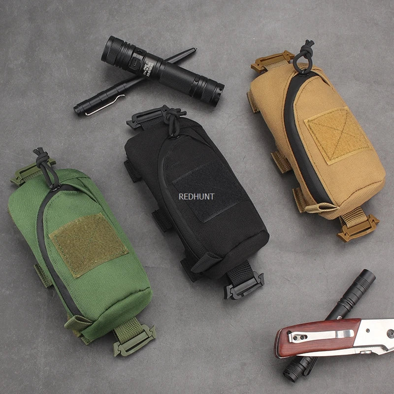 Tactical Molle Bag Military EDC Tool Pockets Outdoor Backpack Shoulder Strap Accessory Pouch Compact Phone Bag