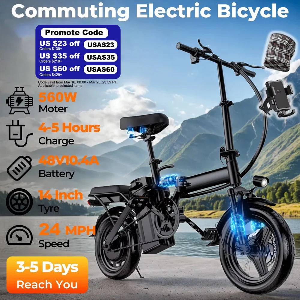 24MPH Folding Ebike