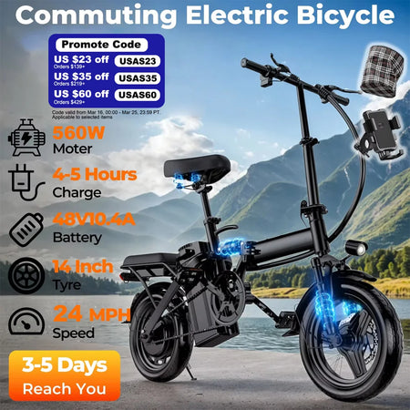 24MPH Folding Ebike