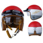 Motorcycle Helmet Four Seasons Three-quarters Retro Helmet Vintage Fashion Safety MT-5 Red Tricolor