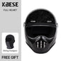 Full Face Helmet Vintage Red Sleek Design Lightweight Construction DOT ECE Certified Ideal Forged Carbon CHINA