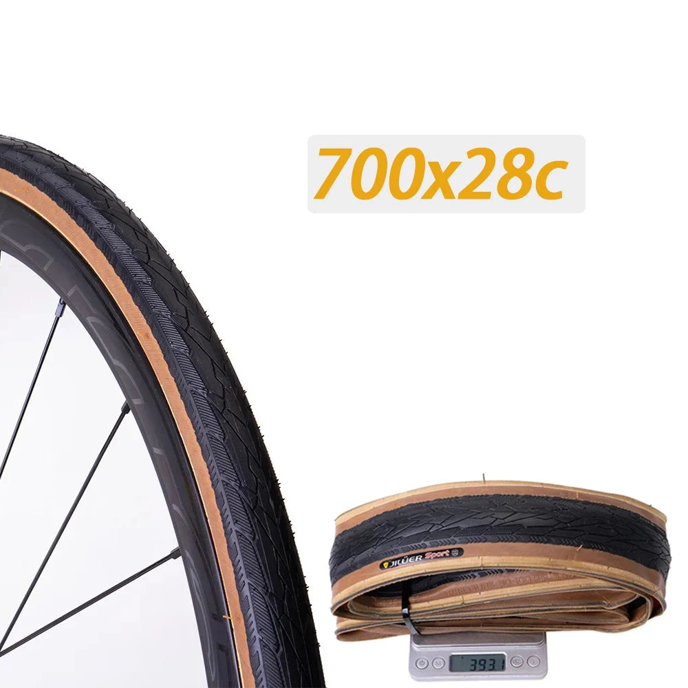 ZTTO Road Bike Tires 700C High Performance Durable Foldable Tires with 60TPI Puncture Resistant 700C 23-25C 25-28c Inner Tubes 700X28C Yellow Foldable China