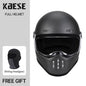 Full Face Helmet Vintage Red Sleek Design Lightweight Construction DOT ECE Certified Ideal Matte Gray CHINA