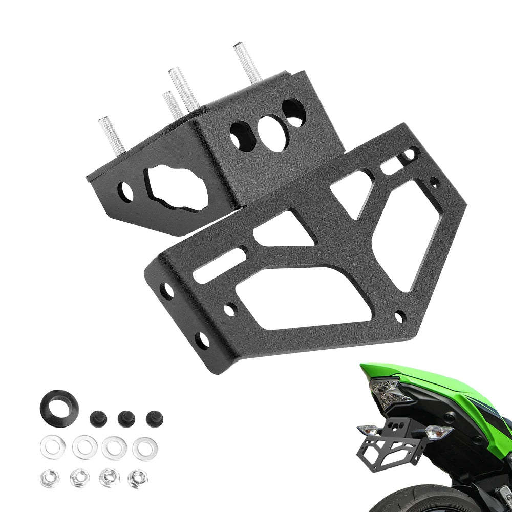 License Plate Holder for Kawasaki Ninja 650 Z650 (2017-2024) - Fender Bracket Eliminator Kit