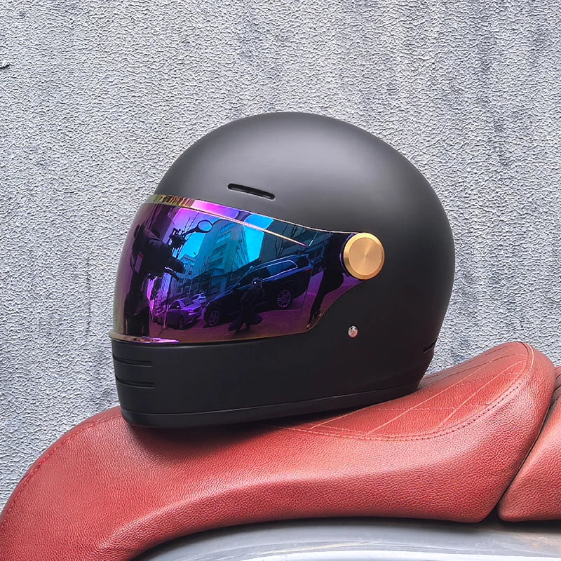 Full face motorcycle helmet - Classic design, suitable for both men and women, with safety protection certified by DOT 2 China