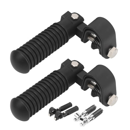 Engine Guard Footpegs - Motorcycle Foot Rest for 1in Engine Crash Bar