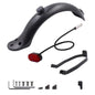 Front Rear Fender For xiaomi M365 / Pro Electric Scooter Taillight Battery Powered Warning Light Lamp Tyre Splash Mudguard Parts B-BLACK