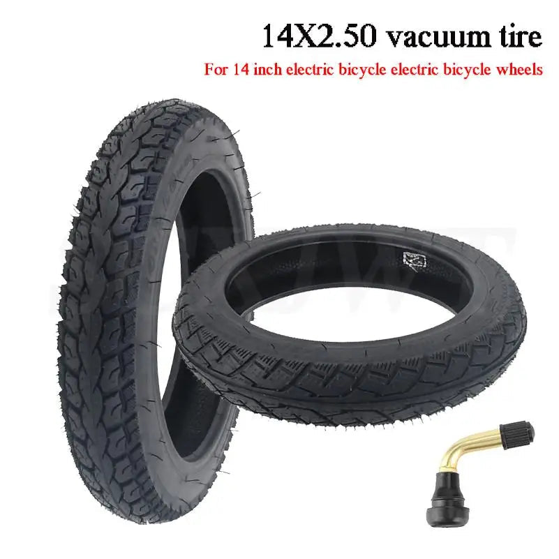 14x2.50 (64-254)Tubeless Tires Pneumatic Wheel Tire For 14 inch Electric Scooter Bicycle Bike Wheels Tyre