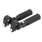 Engine Guard Footpegs - Motorcycle Foot Rest for 1in Engine Crash Bar
