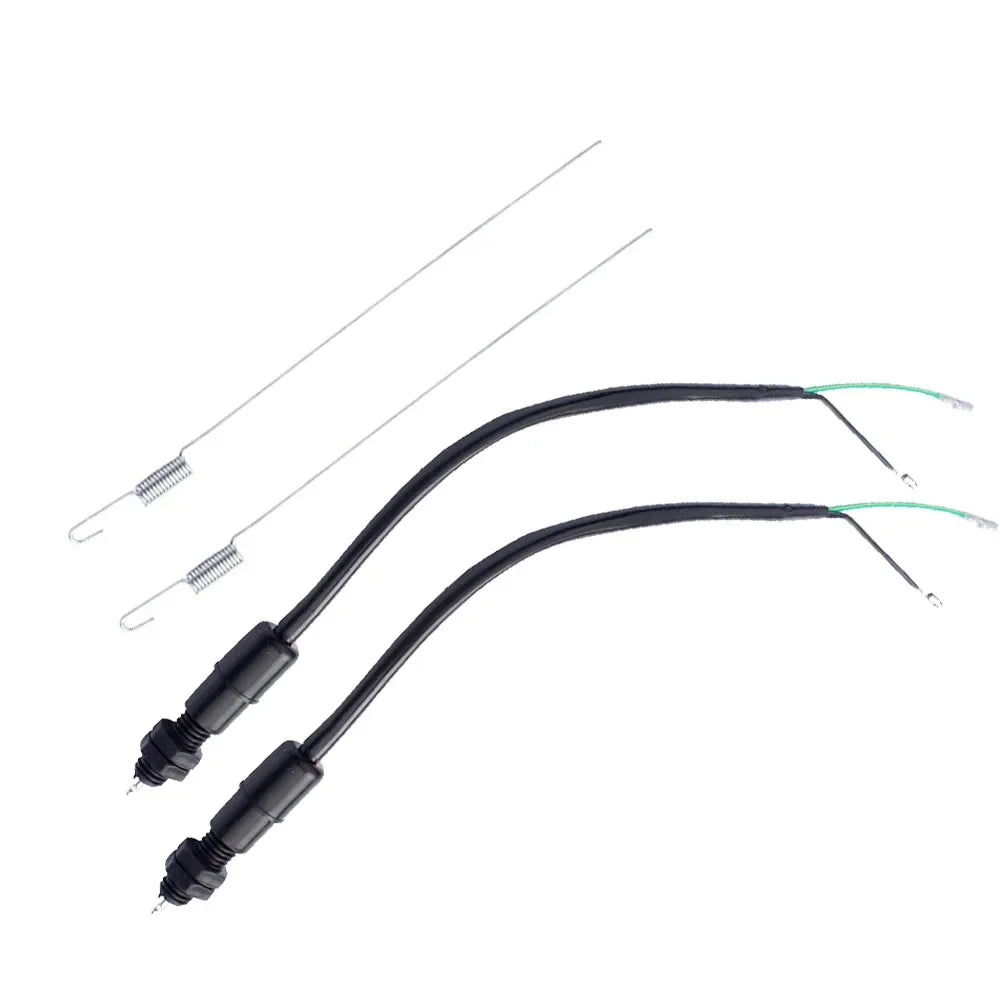 Rear Brake Switch Brake Light Switch Cable Wire Screw Type with Spring for Scooter Moped Motorcycle Motorbike ATV GO KART 2 set