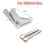 57mm Hole Pitching Motorcycle 200mm Brake Disc Brake Caliper Floating Rotor Front Universal for Yamaha RSZ JOG BWS Zuma Aerox C Bracket Silver China
