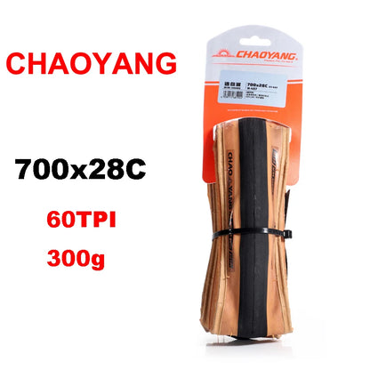 Chaoyang ARISUN bicycle tire 700C 700x25/28/35/40C road bike tires 60TPI anti puncture gravel cycling tyre wire type yellow edge CY 700x28C Folding China