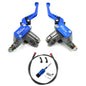22mm Motorcycle Hydraulic Clutch Kit Brake Master Cylinder Kit For Honda Yamaha Kawasaki Suzuki Dirt Bike Sport Bike Scooter Blue Set