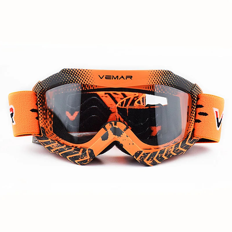 Vemar Motorcycle Glasses Kids Child Motorbike Racing Goggles MX MTB Off-Road Dirt kid Bike For motocross Helmet gafas Orange