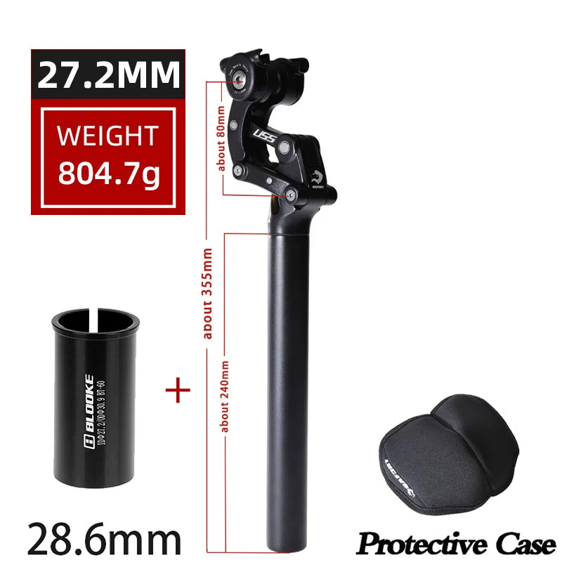 SAFORT Mountain Bicycle Seat Post Shock 27.2 30.9 31.6mm Aluminum Alloy Material Absorber Suspension MTB Bike Seat Tube 28.6mm