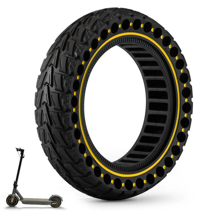 10x2.5 (60/70-6.5)Off-road Solid Tire for Ninebot G30 G30L G30D Electric Scooter Anti-slip Explosion-proof Tyre Strong Grip Yellow China