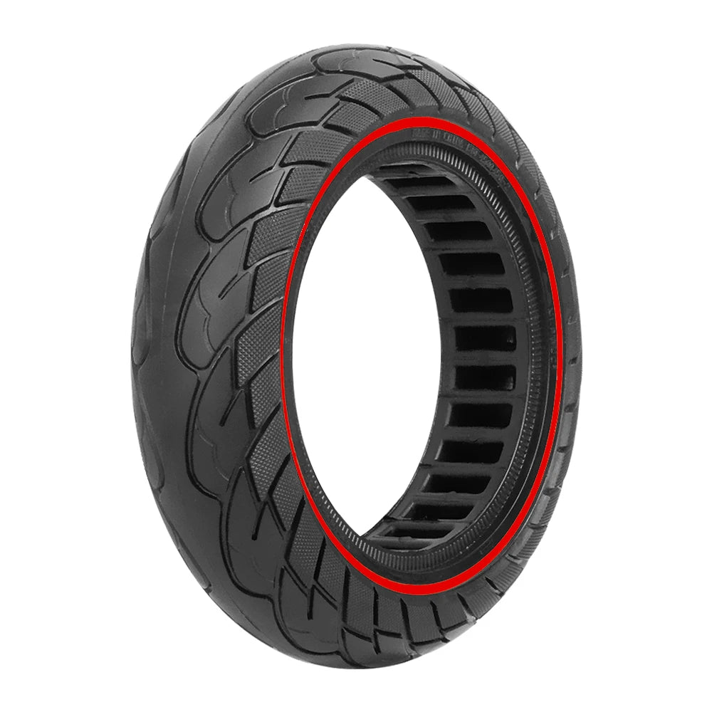10X2.5 Tubeless Tires 60/70-6.5 Solid Tire for Ninebot Max G30 Electric Scooter 10inch Explosion-Proof Hollow Honeycomb Tyre Red China