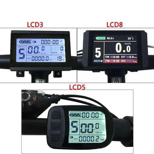 KT LCD Meter for Electric Bicycle, Intelligent Controller, Ebike LCD Panel, Julet, Waterproof, LCD3, LCD8HU, 24V, 36V, 48V