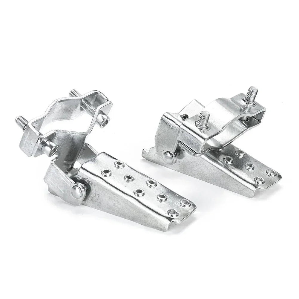 Bicycle Retro Fork Foot Step Peg Steel Foldable Chrome MTB Bike Motorcycle Universal Front Rear Pedals For 24-38mm Diameter