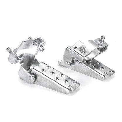 Bicycle Retro Fork Foot Step Peg Steel Foldable Chrome MTB Bike Motorcycle Universal Front Rear Pedals For 24-38mm Diameter