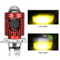 10000LM H4/H6 12V LED Motorcycle Headlight Bulb Moto Spotlights CSP Lens White Yellow Hi Lo Lamp Scooter Accessories Fog Lights H4 1PC-1