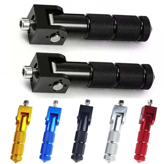 M8" 5/16IN Thread CNC Universal Pedals Folded Footrest Footpeg For Motorcycles, Bicycles, Electric Vehicles, Mopeds, Karts