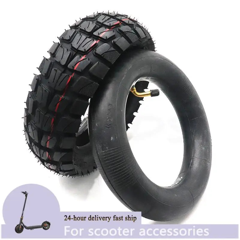 255x80 Tire Inner and Outer Tyre for Electric Scooter Zero 10x Dualtron KuGoo M4 Upgrade 10 Inch 10x3.0 80/65-6 Off Road Tire