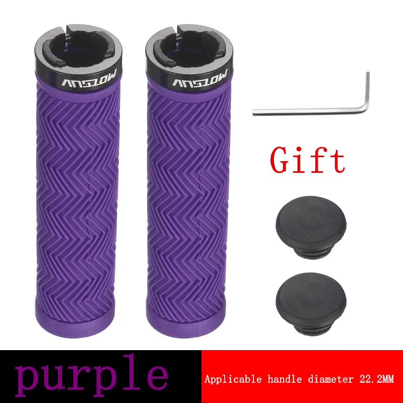 MOTSUV Bicycle Grips MTB Handbar Grip Rubber Non-slip Lock Ring Cycling Anti Slip and Shockproof Mountain Bike Accessory NEW HOT
