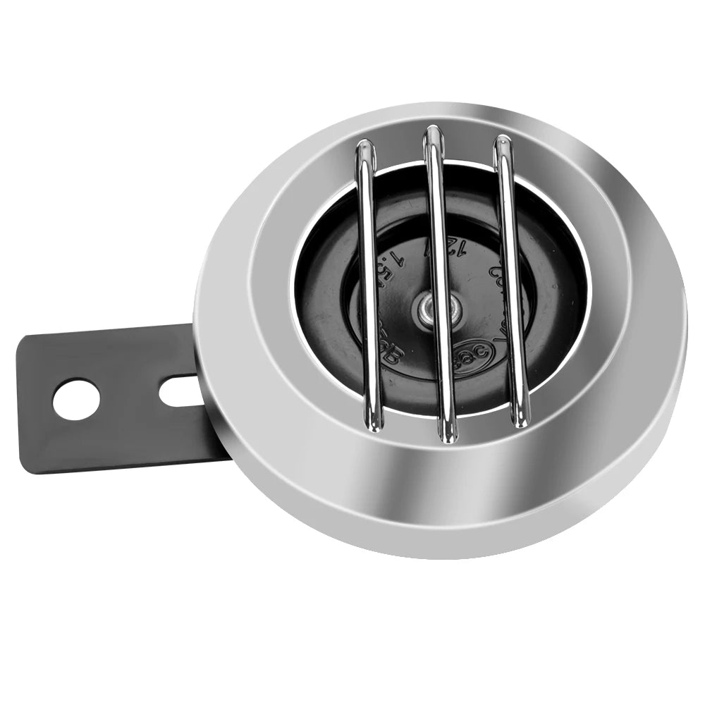 12V Horn 1.5A 105db for Scooter Moped Dirt Bike ATV Motorcycle Electric Horn Kit Waterproof Round Loud Horn Speakers Universal