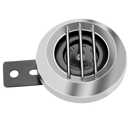 12V Horn 1.5A 105db for Scooter Moped Dirt Bike ATV Motorcycle Electric Horn Kit Waterproof Round Loud Horn Speakers Universal