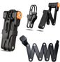 Folding Bike Lock - Heavy Duty Anti Theft Lock for Bicycles, Scooters, and Motorcycles