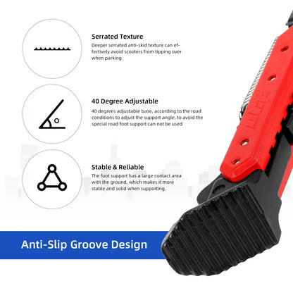 ULIP Scooters V2.0 Adjustable Kickstand Side Parking Bracket Support For Electric Scooters Side Vertical Mounting Foot Bracket