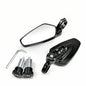 EAFC 1 Pair 7/8" 22mm Motorcycle Rearview Mirrors Universal Scooter Bar End Handlebar Mirror Rear View Mirror Accessories Black