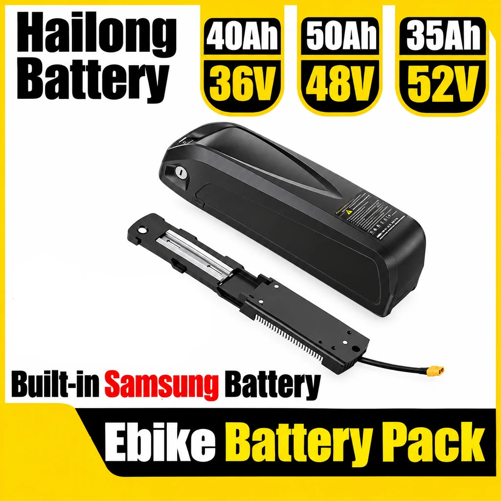 Hailong high-capacity downtube lithium e-bike battery pack