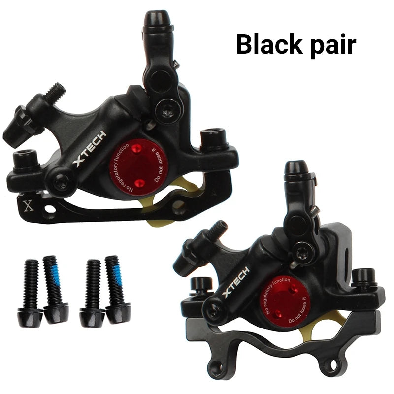 ZOOM XTECH HB100 MTB Oil Disc Hydraulic Brake Disc Brake Line Pull Calipers Front & Rear G3 rotors 120/140/160/180MM MT200 M315 Black Pair