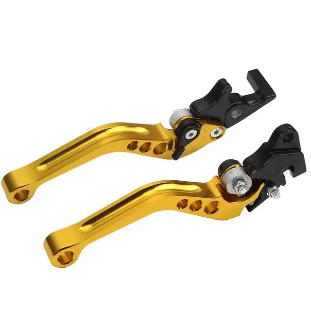 CNC Alloy Motorcycle Brake Handle Universal Fit For Motorbike Modification CNC Motorcycle Clutch Drum Brake Lever Handle Gold