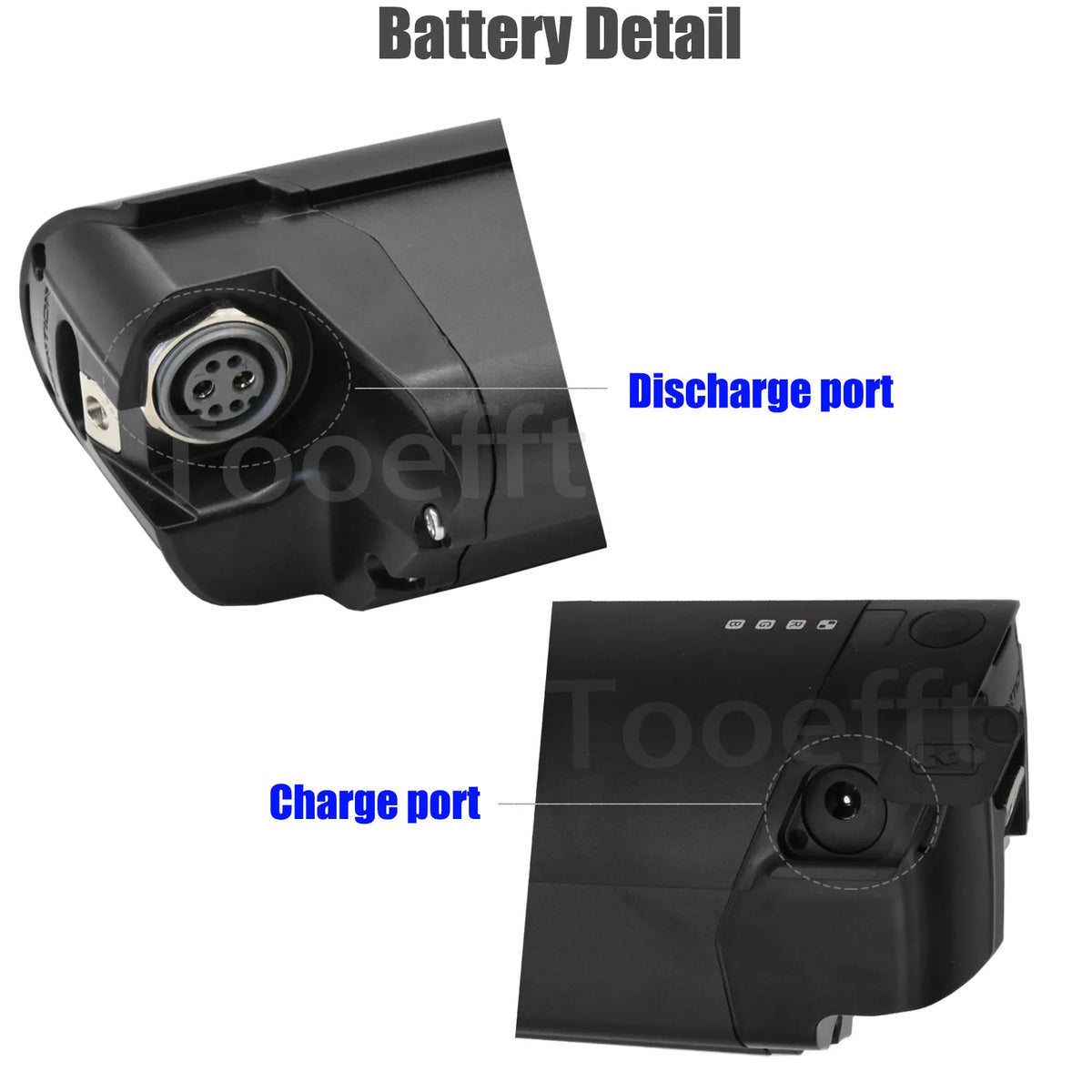 Profile view of Reention EEL Pro down-tube e-bike replacement battery