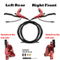 DYISLAND LD210 Electirc Scooter Hydraulic Disc Brake 2PIN Power Off E-Scooter Brake for Kukirin KUGOO Dualtron Kaabo Mantis Red-LRRF-LL