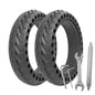 8.5 Inches Solid Tire for Xiaomi M365 Pro Electric Scooter 1S Pro 2 Essential Scooter Tyre Damping Rubber Tyres 2pc black with tools China