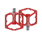 ENLEE MTB Bicycle Pedal Aluminum Alloy Wide Flat XC DH Bicycle Pedal Ultra Light Bicycle Pedal BMX Parts K203 red CHINA
