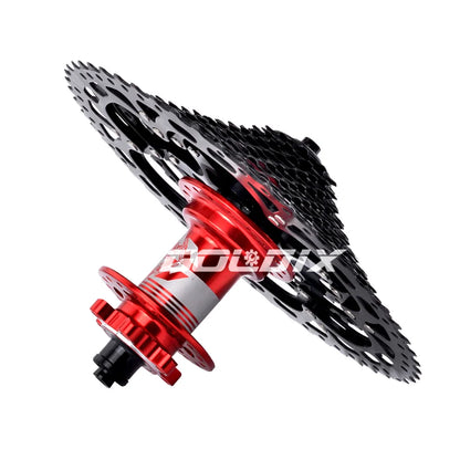 GOLDIX Black MTB Cassette 8/9/10/11/12 Speed 40/42/46/50T K7 Bicycle Freewheel Sprocket