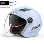 Standard Electric Bike Helmet Men Anti Fog Warm Winter Electric Bike Riding Double Mirror Helmet Blue Double Mirror China