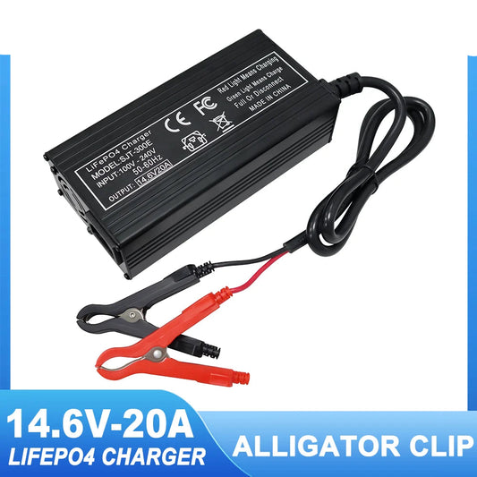 VariCore 14.6V 20A Smart Lifepo4 Battery Charger 110-220V 4S 12V High Power Charger For Lithium iron Phosphate Battery Pack