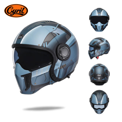 Modular Motorcycle Helmet Full Face Helmet Open Face Helmets Men helmet DOT ECE APPROVED CYRIL