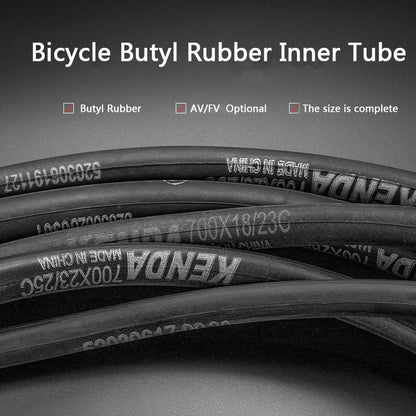 KENDA Bicycle Inner Tube 1PC 700C 23-25C 28-32C 35-43C Schrader Presta Butyl Rubber MTB Road Bike Tube Inner Tyre Bicycle Parts