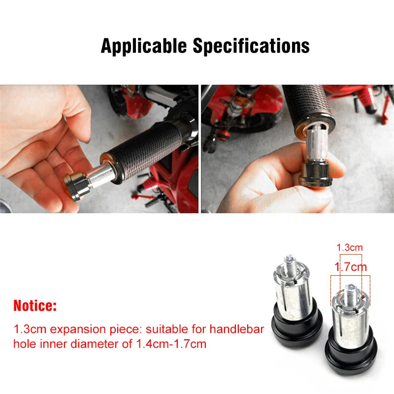EAFC 1 Pair 7/8" 22mm Motorcycle Rearview Mirrors Universal Scooter Bar End Handlebar Mirror Rear View Mirror Accessories