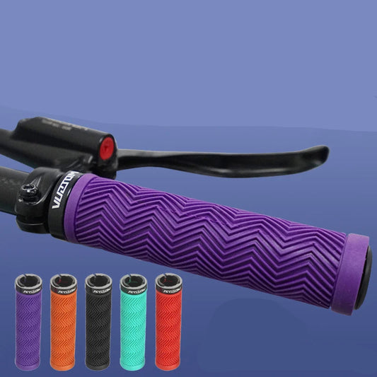 MOTSUV Bicycle Grips MTB Handbar Grip Rubber Non-slip Lock Ring Cycling Anti Slip and Shockproof Mountain Bike Accessory NEW HOT